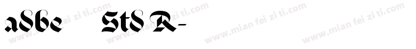 adbe 黑体 Std R字体转换